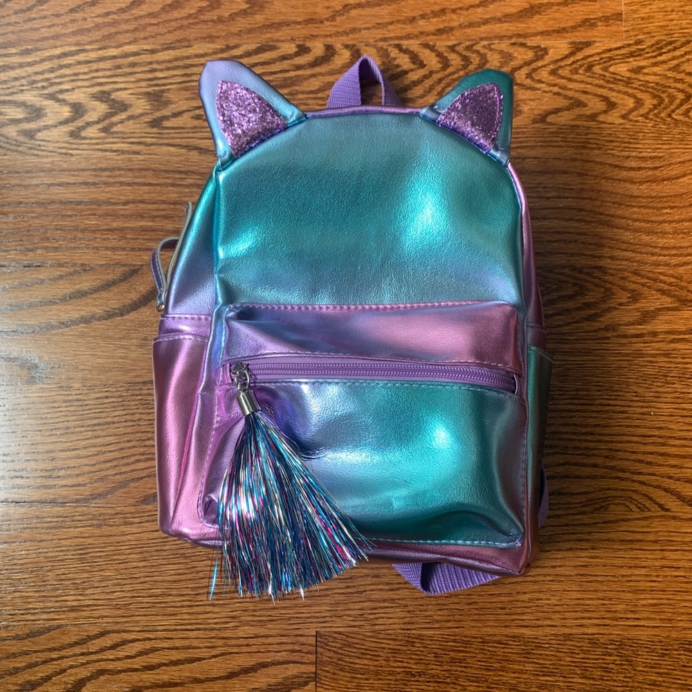 Cute Pink, Blue, & Purple Mini Backpack!